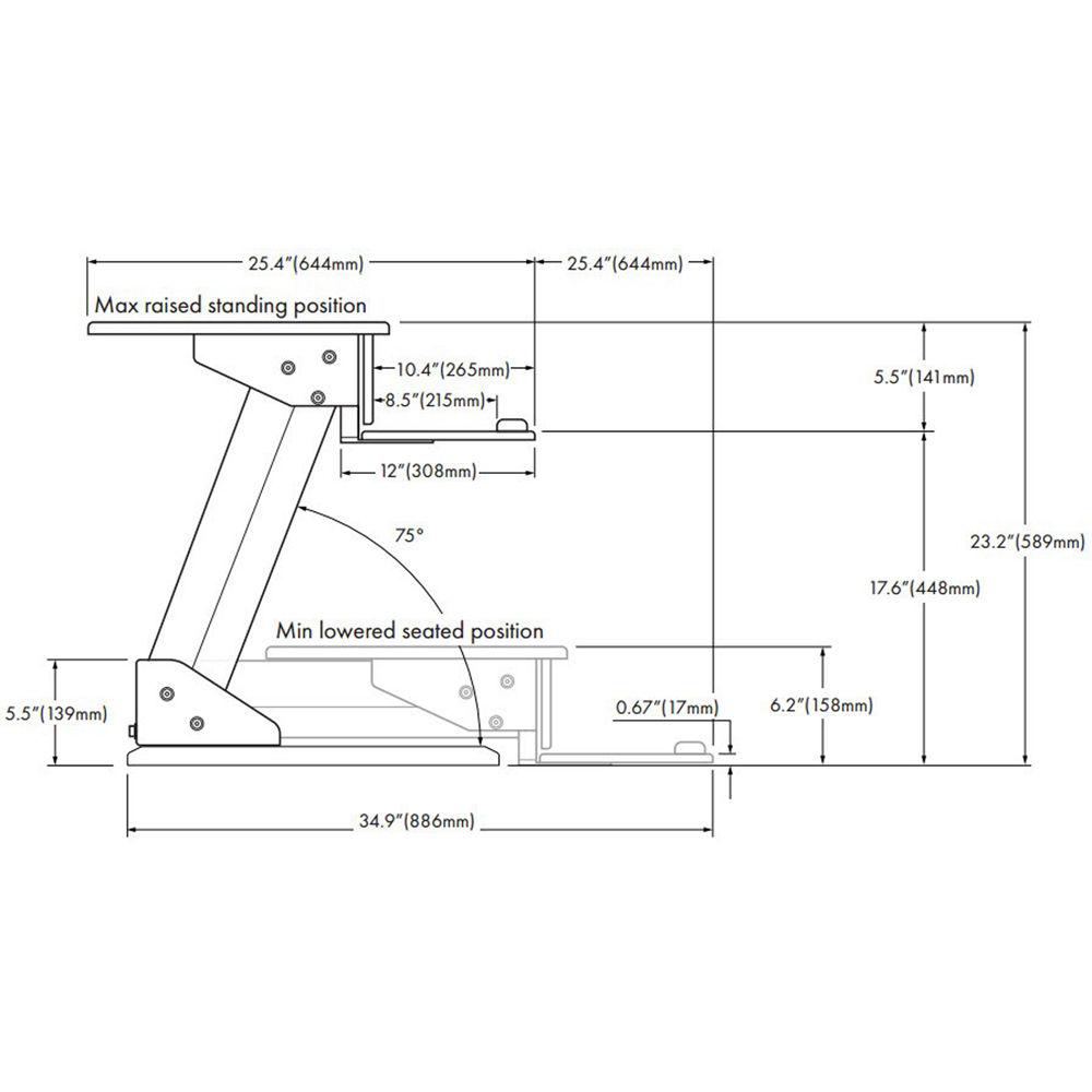 Atdec Sit-to-Stand Adjustable Workstation