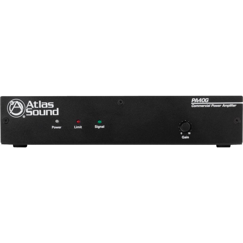 Atlas Sound PA40G 40W Single-Channel Power Amplifier with Global Power Supply