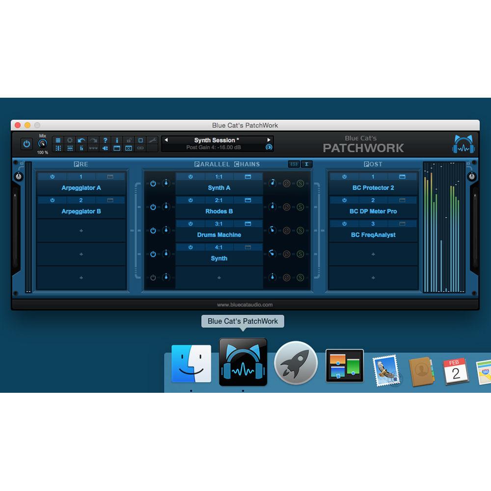 Blue Cat Audio PatchWork Virtual Patchbay for Audio Plug-Ins, Blue, Cat, Audio, PatchWork, Virtual, Patchbay, Audio, Plug-Ins