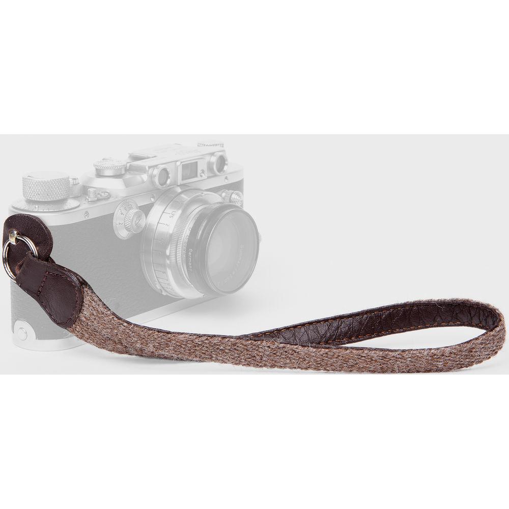 Cecilia Gallery Alpaca Wool & Leather Camera Wrist Strap with Ring Tethering