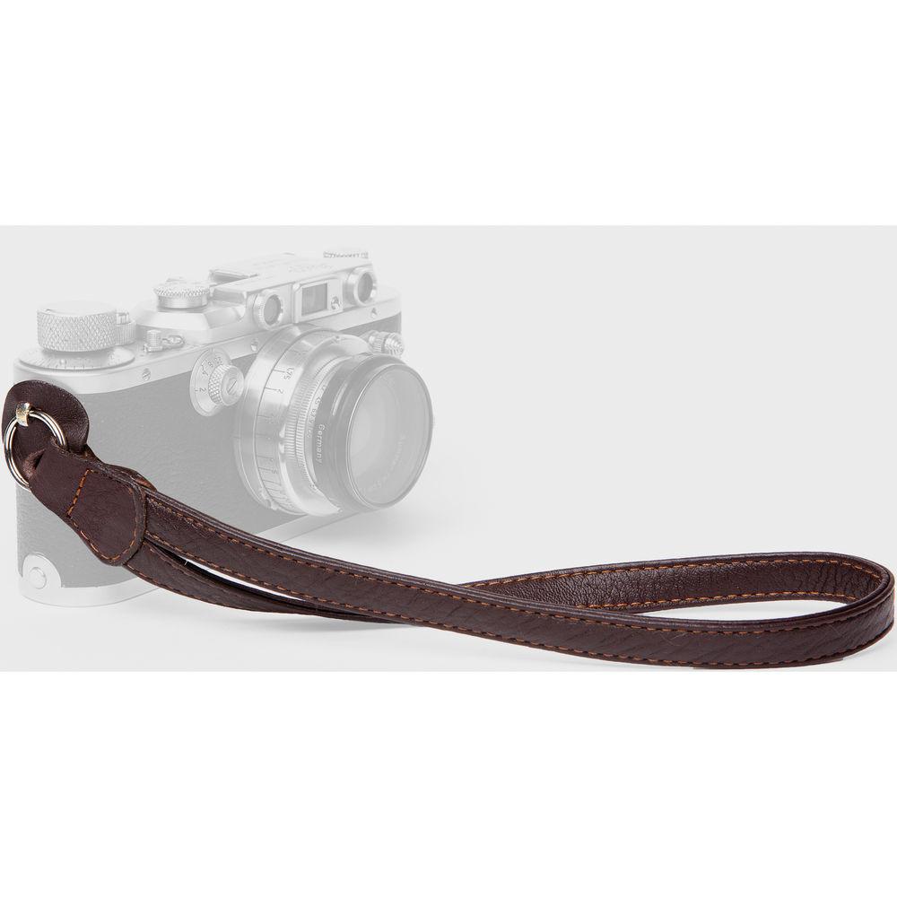 Cecilia Gallery Leather Camera Wrist Strap with Ring Tether