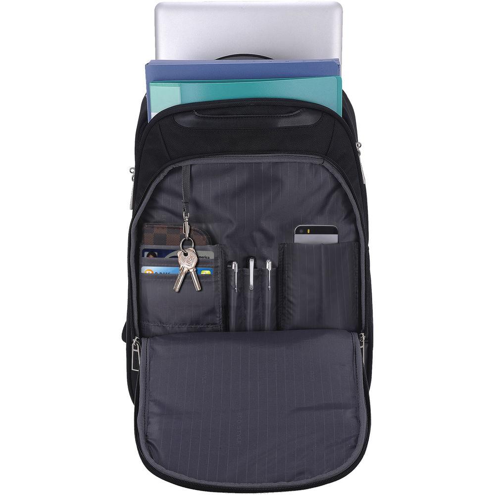 ECO STYLE Tech Exec Checkpoint Friendly Backpack for 15.6