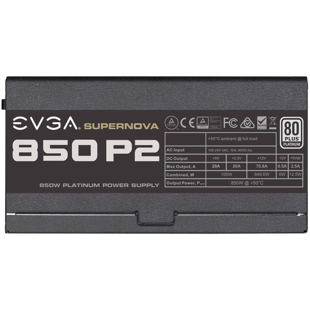 EVGA SuperNOVA P2 850W 80 Plus Platinum Modular Power Supply