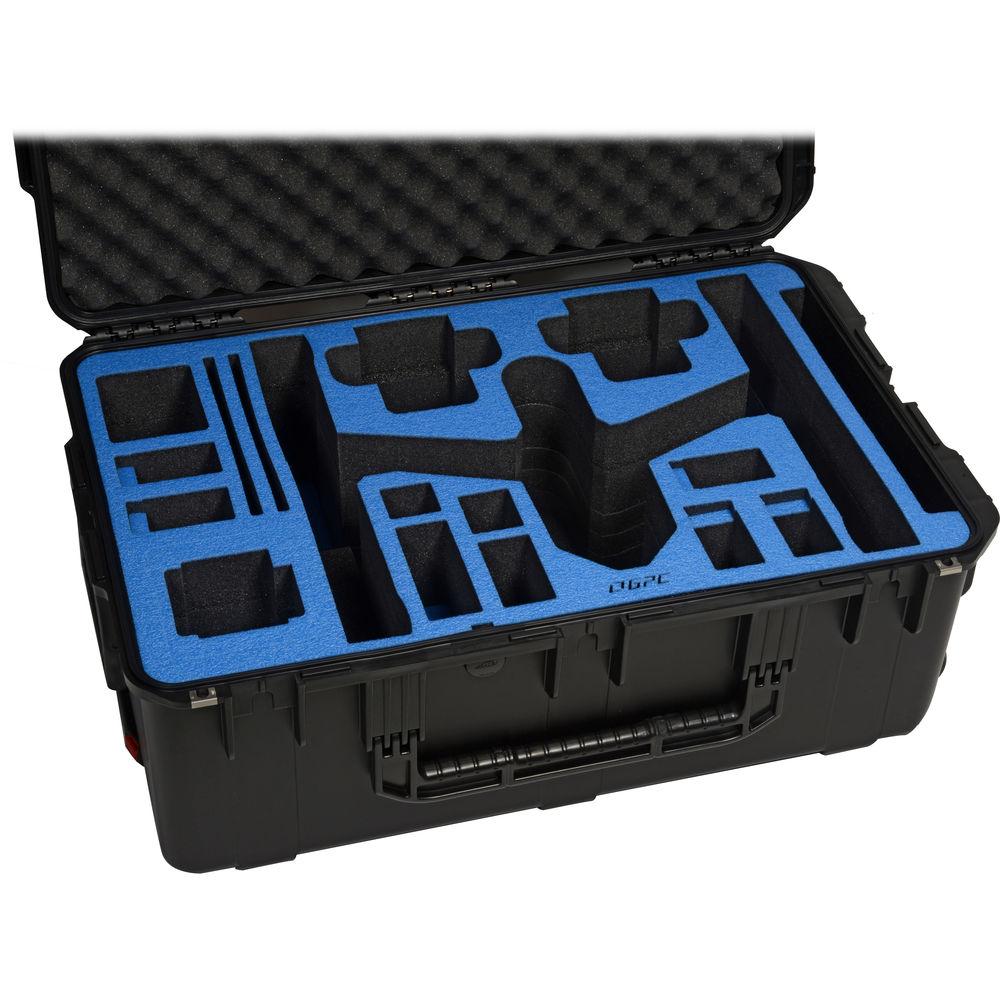Go Professional Cases GPC-DJI-INSPIRE-1-T-X5 Watertight Hard Case with Wheels for DJI Inspire 1 in Travel Mode