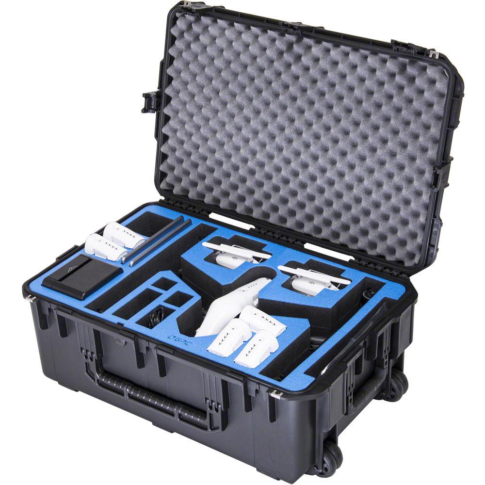Go Professional Cases GPC-DJI-INSPIRE-1-T-X5 Watertight Hard Case with Wheels for DJI Inspire 1 in Travel Mode