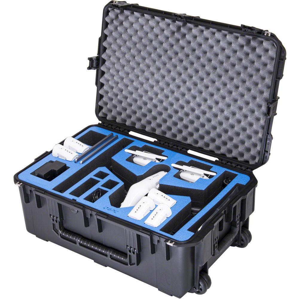 Go Professional Cases GPC-DJI-INSPIRE-1-T-X5 Watertight Hard Case with Wheels for DJI Inspire 1 in Travel Mode