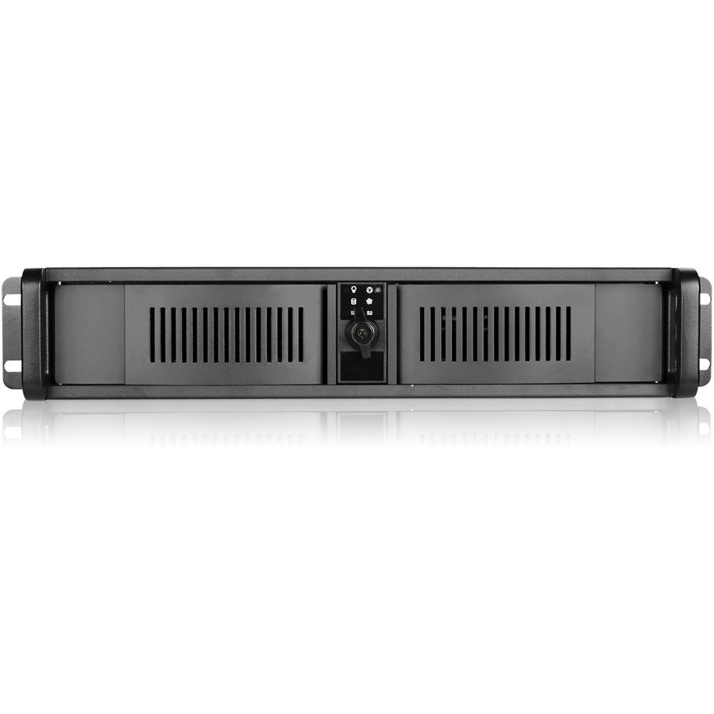 iStarUSA D-200 2 RU Compact Stylish Rackmount Chassis with 750W Redundant Power Supply