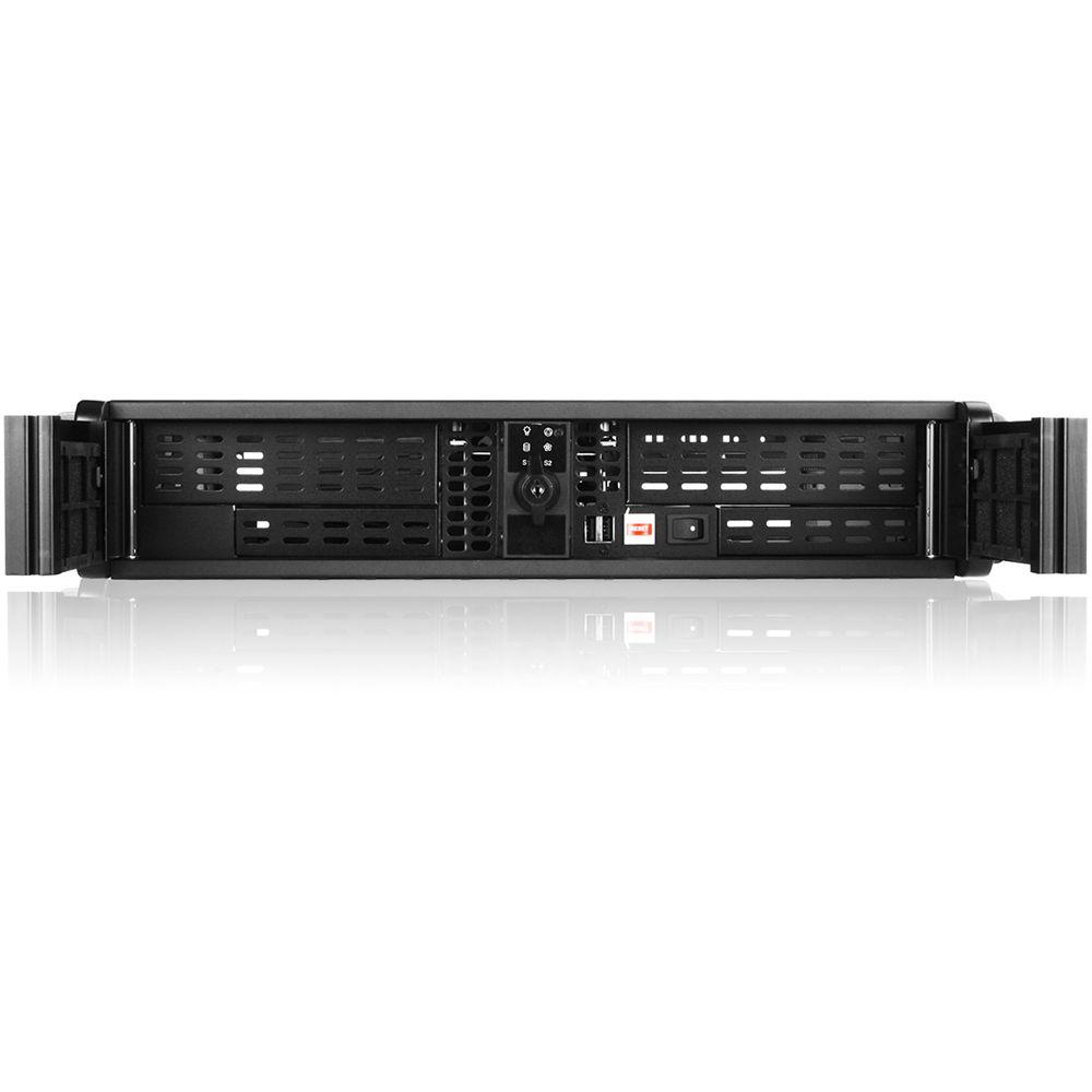 iStarUSA D-200 2 RU Compact Stylish Rackmount Chassis with 750W Redundant Power Supply