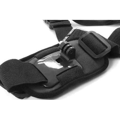 MegaGear Chest Shoulder Strap Mount for GoPro with Cleaning Cloth