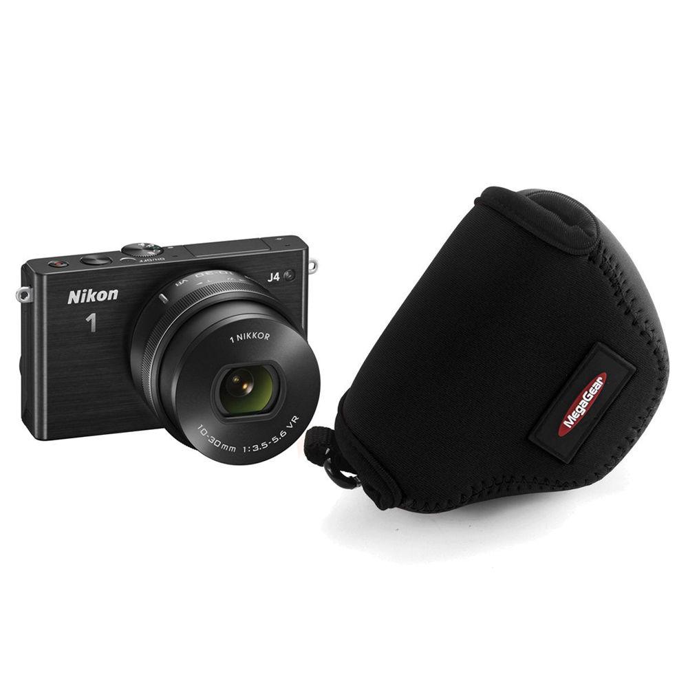 MegaGear MG383 Ultra-Light Neoprene Case for Nikon 1 J4 with 10-30mm