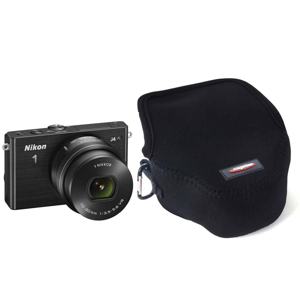 MegaGear MG383 Ultra-Light Neoprene Case for Nikon 1 J4 with 10-30mm