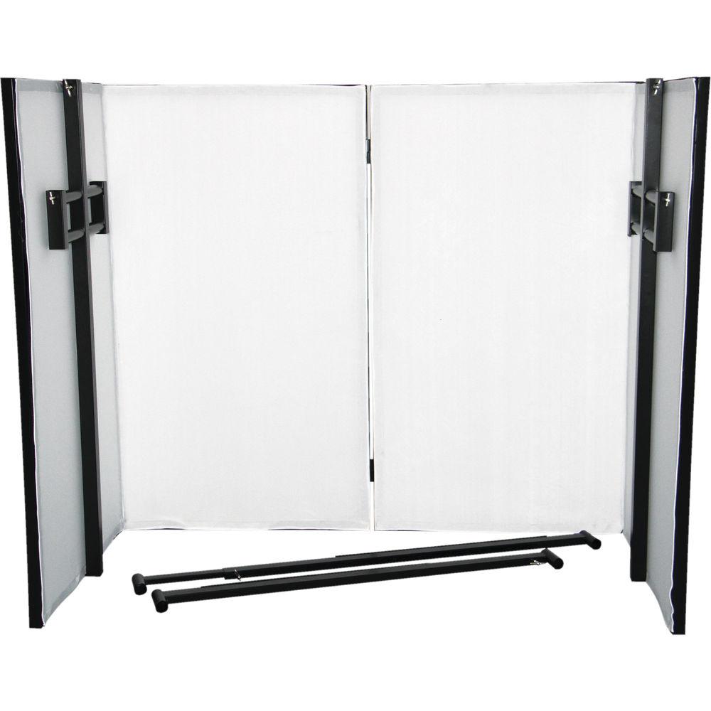 Novopro SDX Foldable DJ Booth with Lighting Bar and Podium Stands