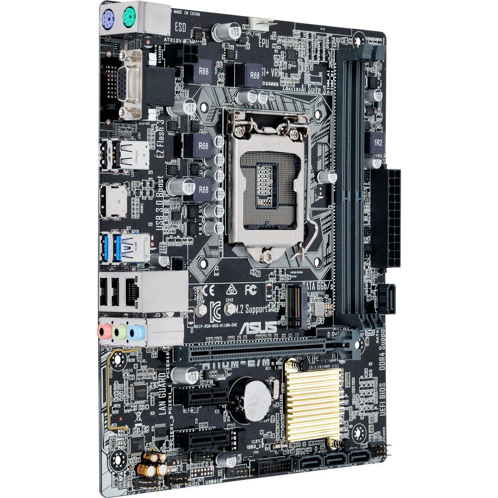 ASUS H110M-E M.2 LGA 1151 Micro-ATX Motherboard