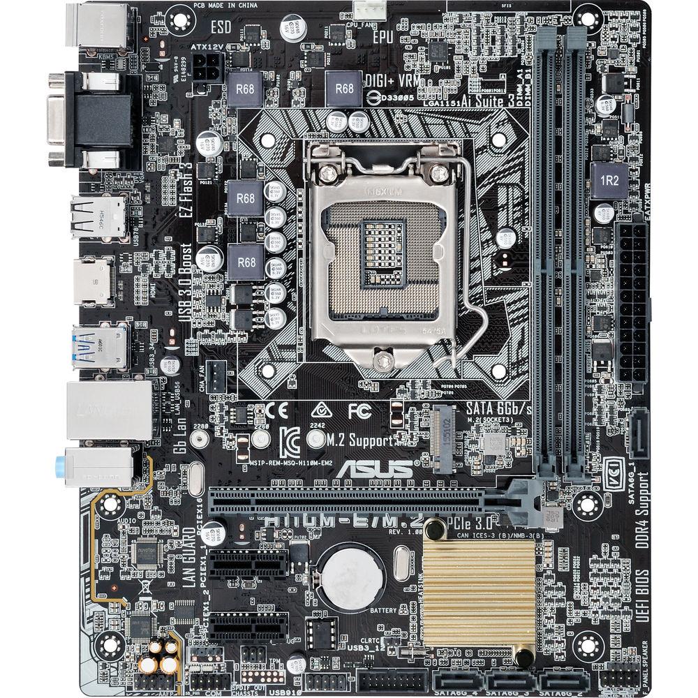 ASUS H110M-E M.2 LGA 1151 Micro-ATX Motherboard