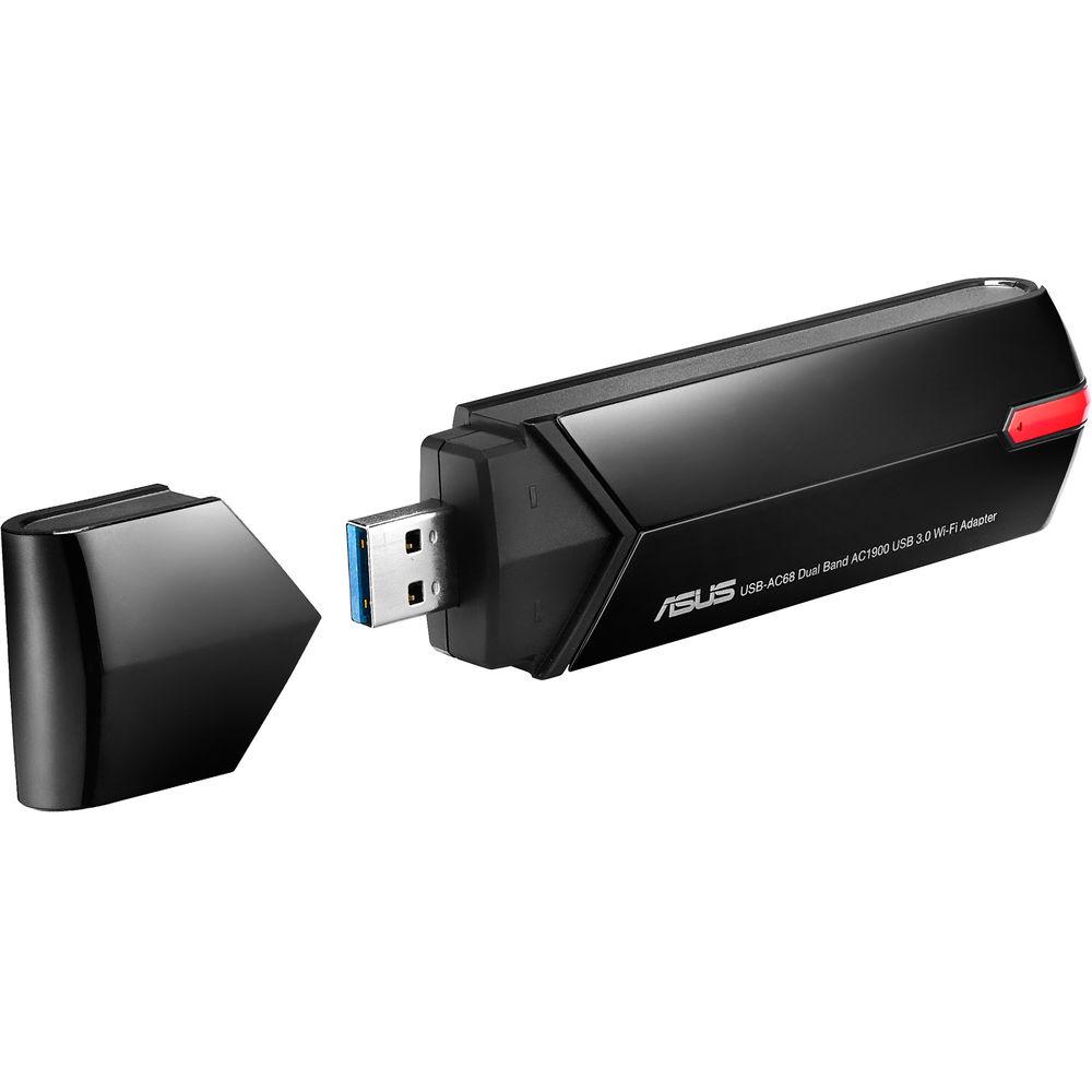 ASUS USB-AC68 AC1900 Dual-Band USB 3.1 Gen 1 Wi-Fi Adapter