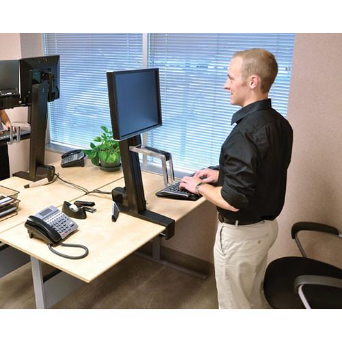 Ergotron WorkFit-S Single Monitor Sit-Stand Workstation