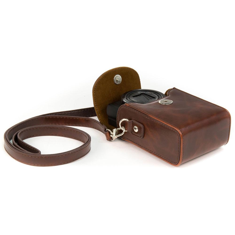 MegaGear Ever Ready  Leather Camera Case for Panasonic Lumix DC-ZS70, DMC-LX10, DMC-ZS60, or DMC-ZS100