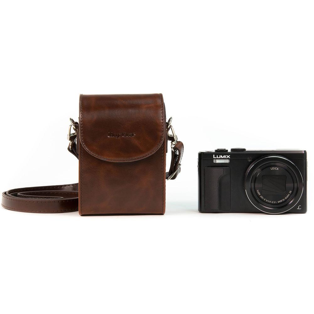 MegaGear Ever Ready  Leather Camera Case for Panasonic Lumix DC-ZS70, DMC-LX10, DMC-ZS60, or DMC-ZS100