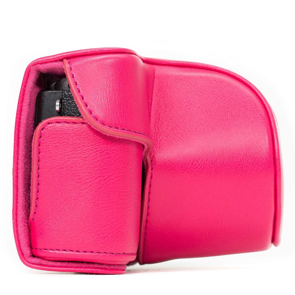MegaGear Ever Ready PU Leather Case and Strap for Sony Alpha a5100, a5000 with 16-50mm Lens