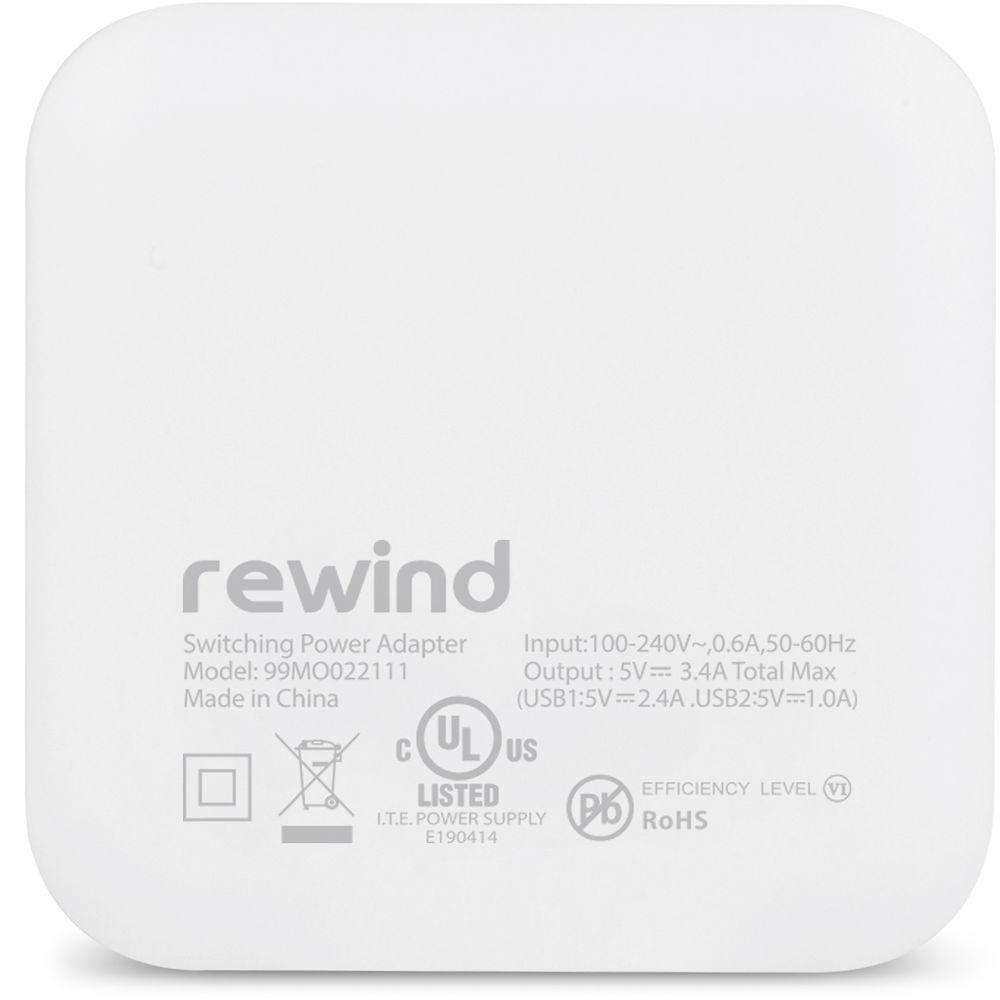 Moshi Rewind 2 Dual-Port USB Wall Charger