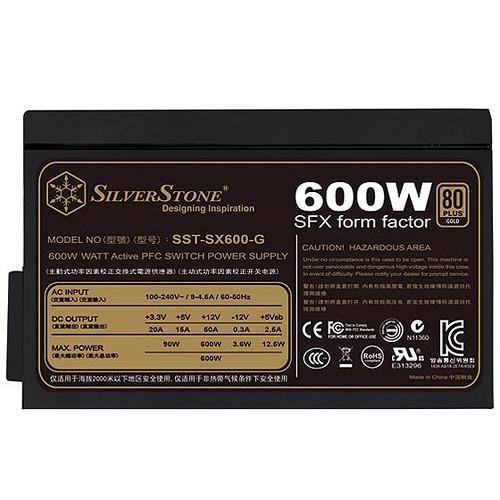 SilverStone 600W 80 Plus Gold Modular SFX Power Supply