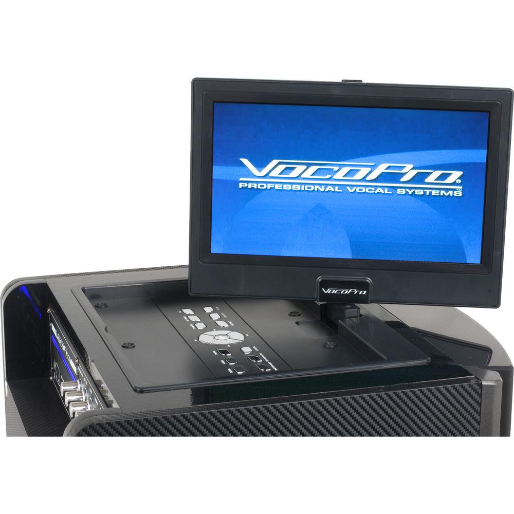 VocoPro DVD Karaoke System with Display Monitor, Lightshow, and Powered Speaker