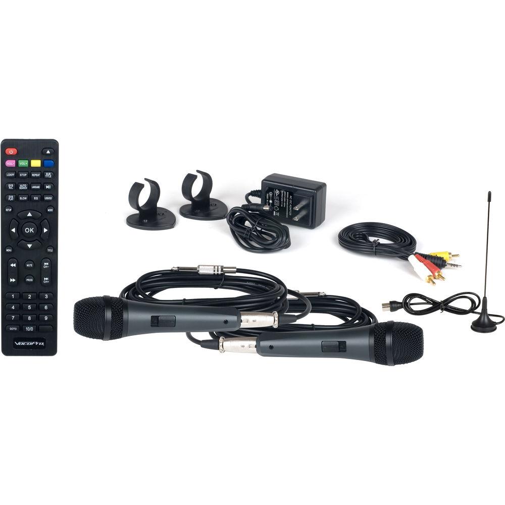 VocoPro DVD Karaoke System with Display Monitor, Lightshow, and Powered Speaker
