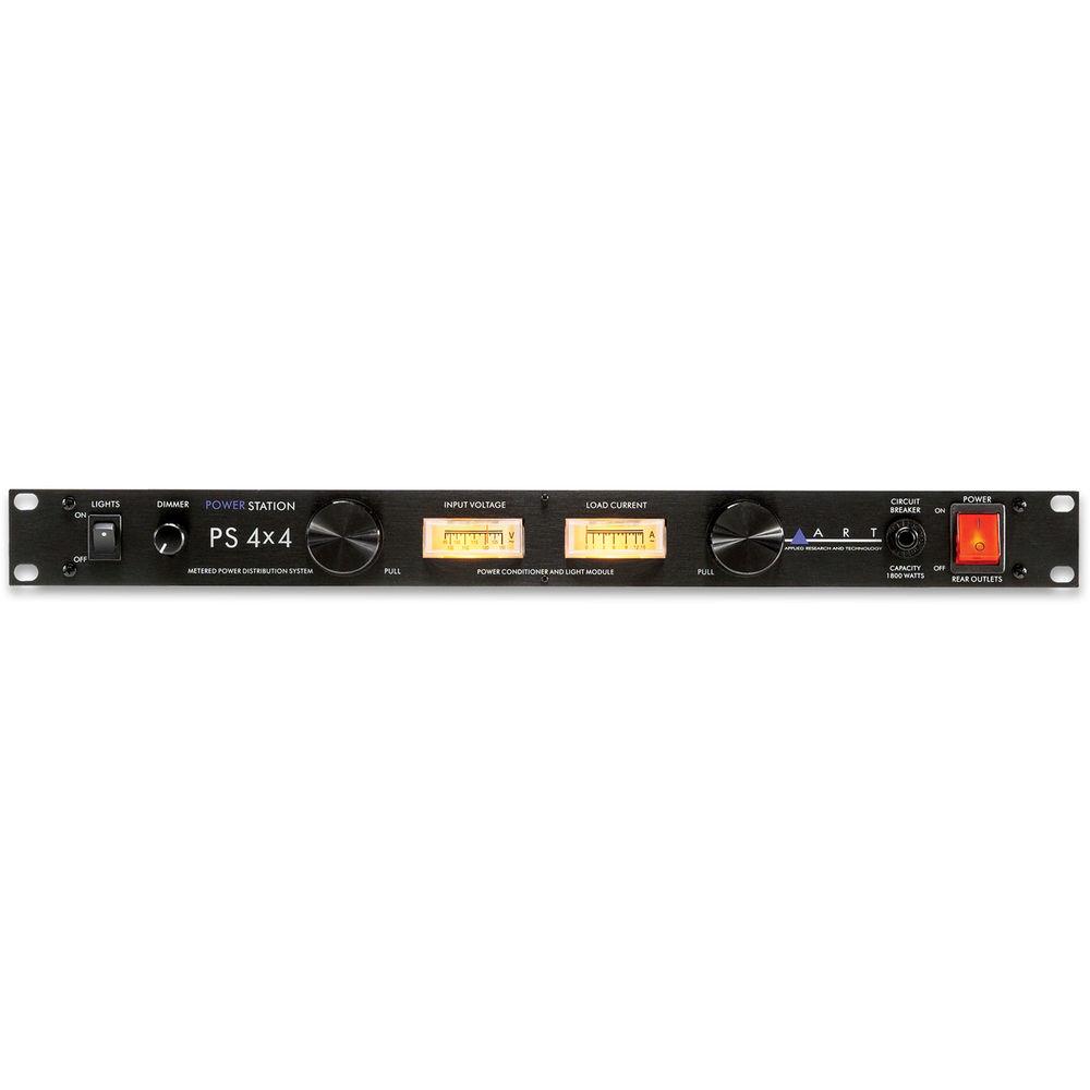 ART PS 4x4 Rackmount 8 Outlet Power Conditioner & Surge Protector - with Linear Ammeter & Voltmeter & Dual Lights, ART, PS, 4x4, Rackmount, 8, Outlet, Power, Conditioner, &, Surge, Protector, with, Linear, Ammeter, &, Voltmeter, &, Dual, Lights