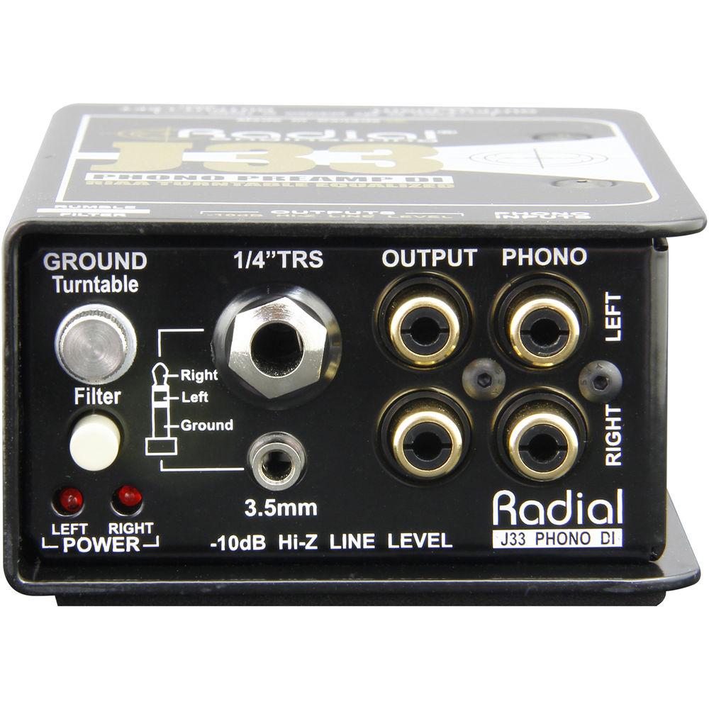 Radial Engineering J33- Turntable Preamp and Direct Box