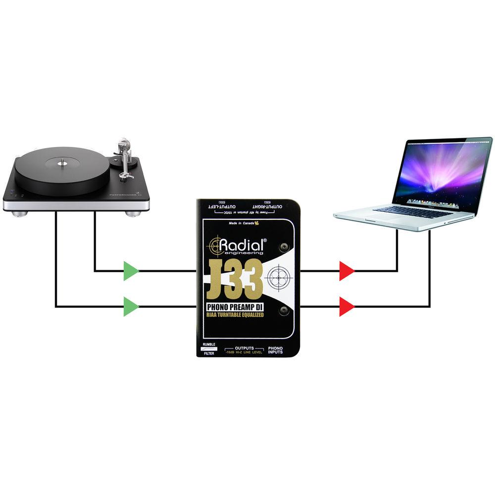 Radial Engineering J33- Turntable Preamp and Direct Box