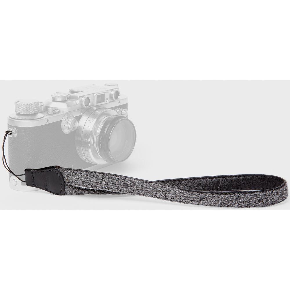 Cecilia Gallery Alpaca Wool & Leather Camera Wrist Strap with Cord Tethering