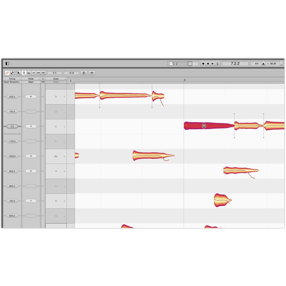 Celemony Melodyne Editor 4 - Polyphonic Pitch Shifting Time Stretching Software