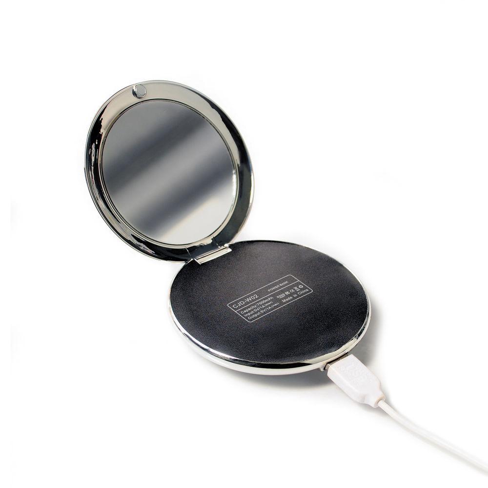 CTA Digital Compact Mirror 5000mAh External Battery Charger