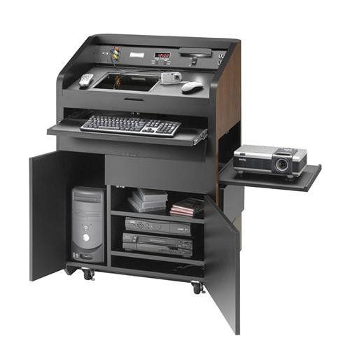 Da-Lite Lexington Multimedia Lectern with Microphone and Premium Sound System