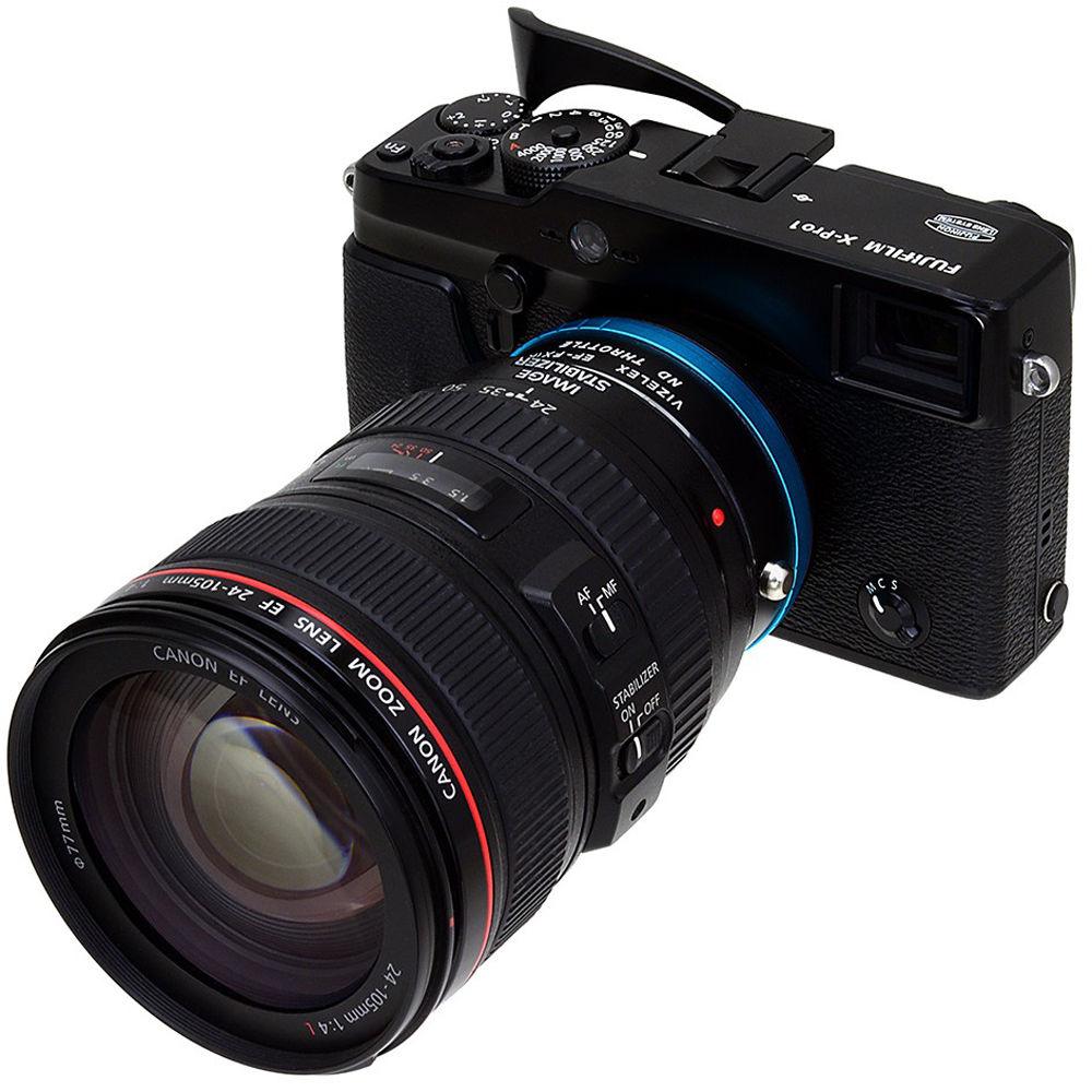 FotodioX Canon EF EF-S Lens to Fujifilm X-Mount Camera Vizelex ND Throttle Adapter