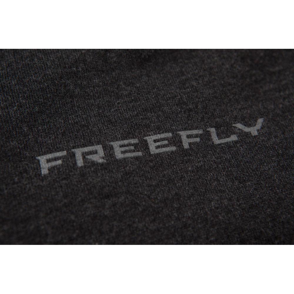 FREEFLY Zippered Hoodie with Front and Back Embroidery