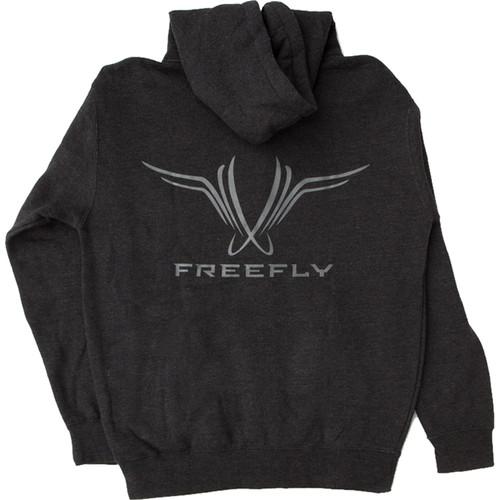 FREEFLY Zippered Hoodie with Front and Back Embroidery