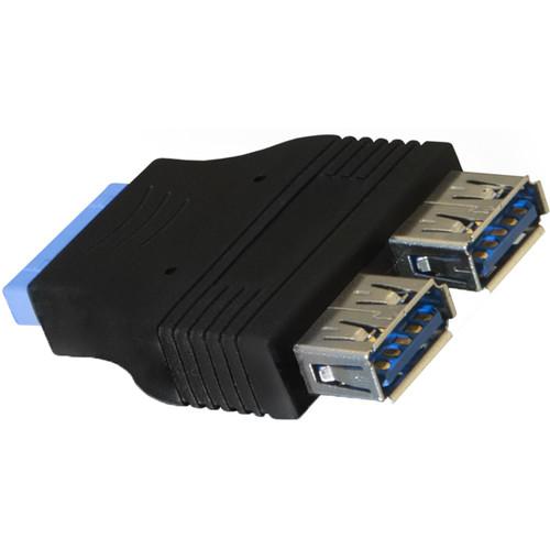 Kingwin KW-2USB3A 2-Port Internal USB 3.1 Gen 1 Type-A Female to 20-Pin MB Adapter