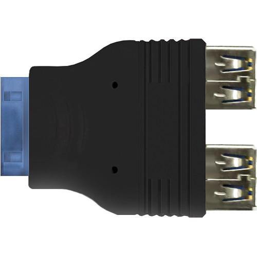 Kingwin KW-2USB3A 2-Port Internal USB 3.1 Gen 1 Type-A Female to 20-Pin MB Adapter