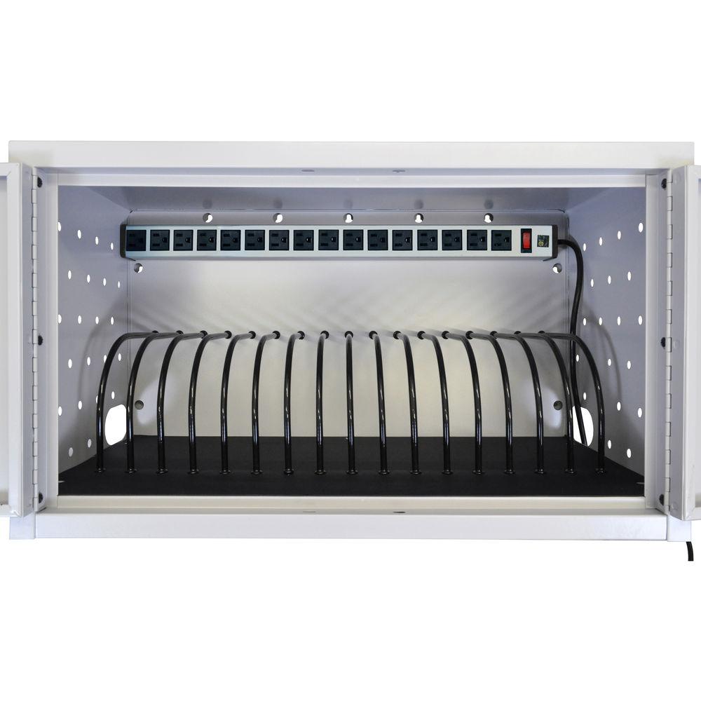 Luxor 16-Tablet Wall Desk Charging Box