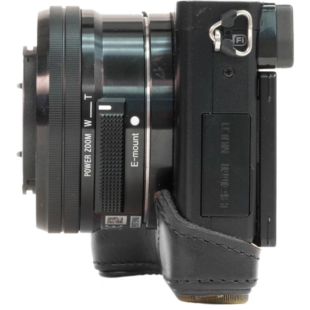 MegaGear Ever Ready PU Leather Case and Strap for Sony Alpha a5100, a5000 with 16-50mm Lens