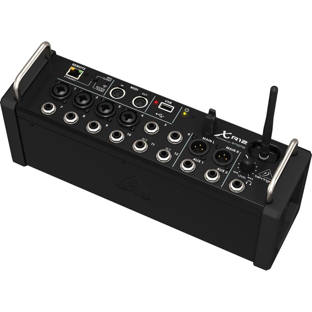 Behringer X Air XR12 12-Input Digital Mixer for iPad Android Tablets with Wi-Fi and USB Recorder