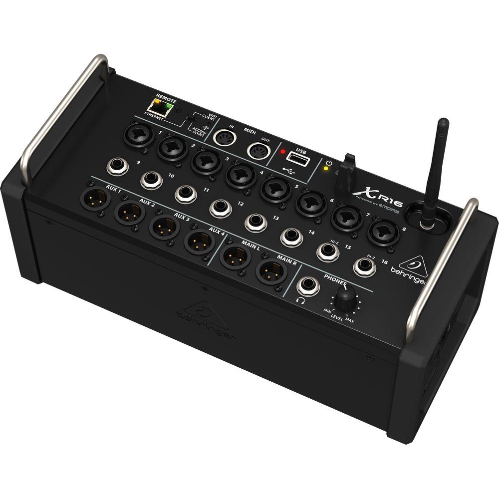 Behringer X Air XR16 16-Input Digital Mixer for iPad Android Tablets with Wi-Fi and USB Recorder