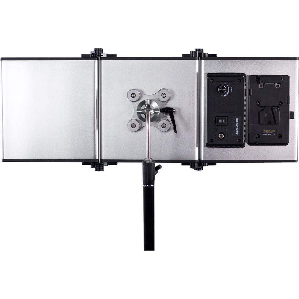 Dracast Silver Series LED1500 Foldable Daylight LED 2-Light Kit