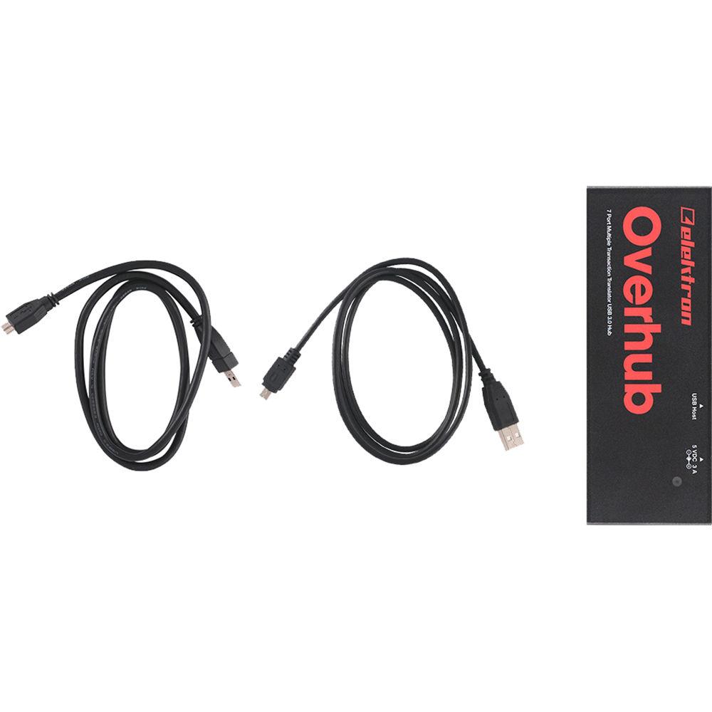 Elektron Overhub 7-Port Multiple Transaction Translator USB 3.1 Gen 1 Hub for Overbridge Software