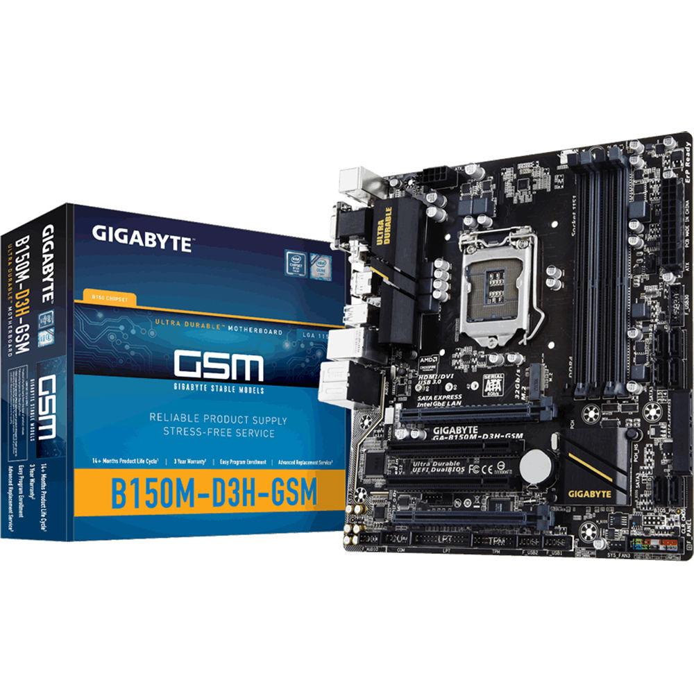 Gigabyte GA-B150M-D3H GSM Micro-ATX Motherboard