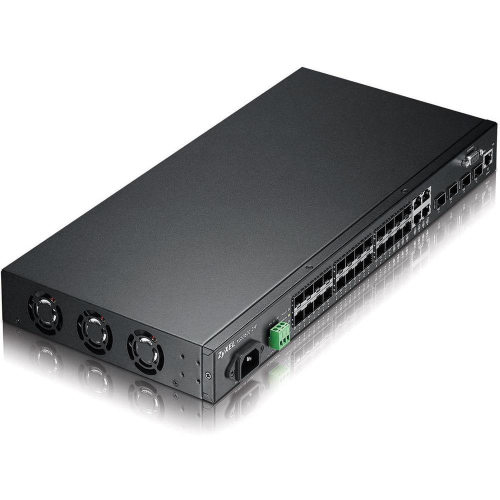 ZyXEL XGS3600 Series 24-Port GbE Layer 2 Switcher with Four GbE Combo Ports and Four 10G Fiber Ports
