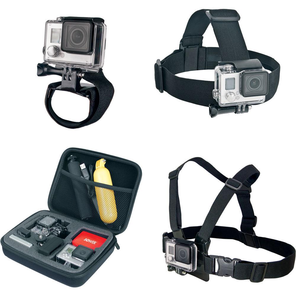 Bower Xtreme Action Series 4-in-1 Action Mount Bundle for GoPro