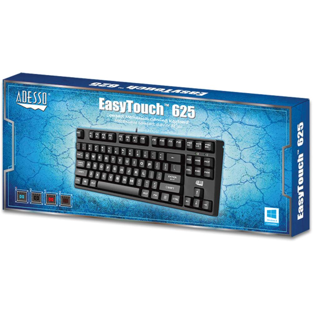 Adesso EasyTouch 625 Compact USB Mechanical Gaming Keyboard