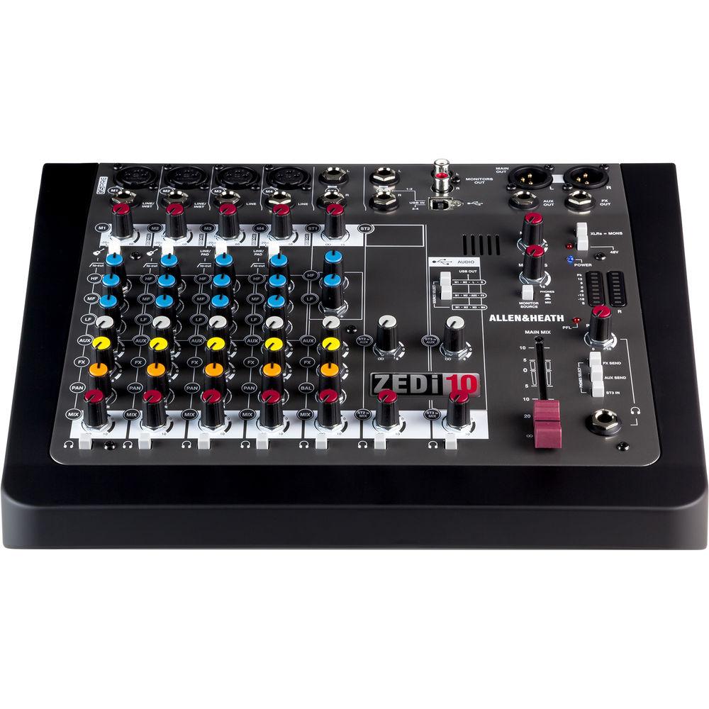 Allen & Heath ZEDi-10 Compact Hybrid Mixer USB Interface